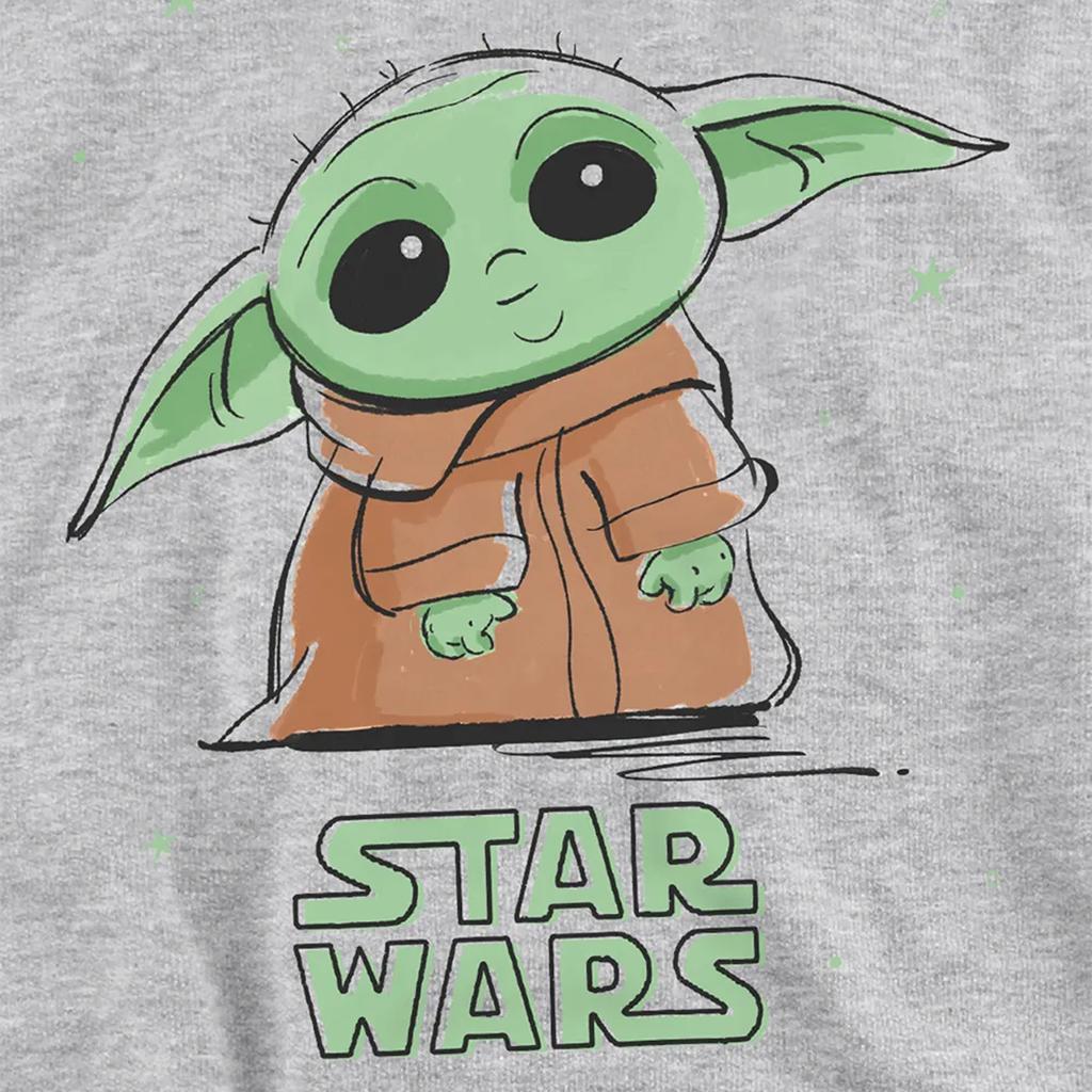 Star Wars Childrens/Kids Grogu Splash Heather Hoodie