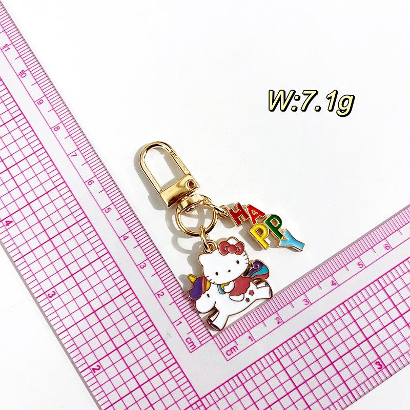 Hello Kitty Unicorn Keychain: Cute Cat Pendant, USB Drive, and AirPods Charm
