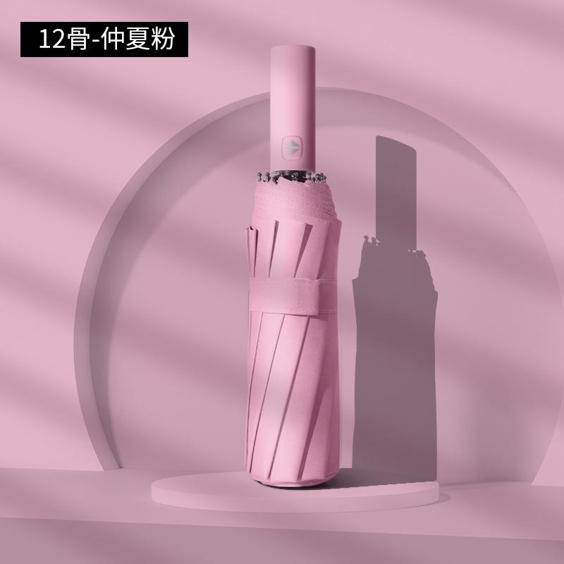 Umbrella Automatic folding sunshade, sunscreen, UV protection, weather and rain dual-purpose umbrella, male and female double automatic umbrella