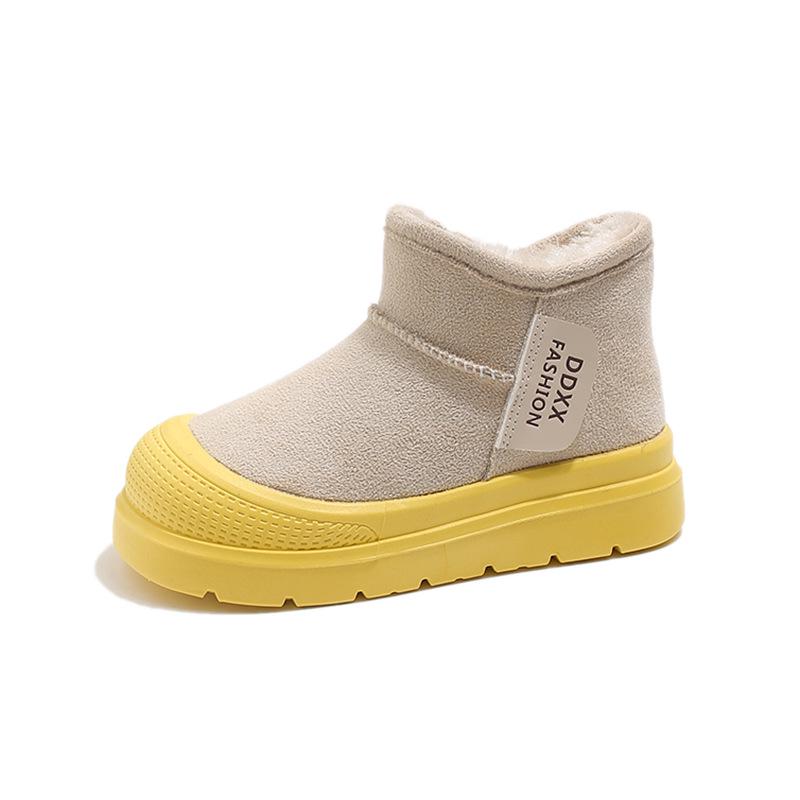 Korean Style Kids' Warm Snow Boots 2025: Velvet-Lined, Thick, Cold-Resistant for Boys & Girls