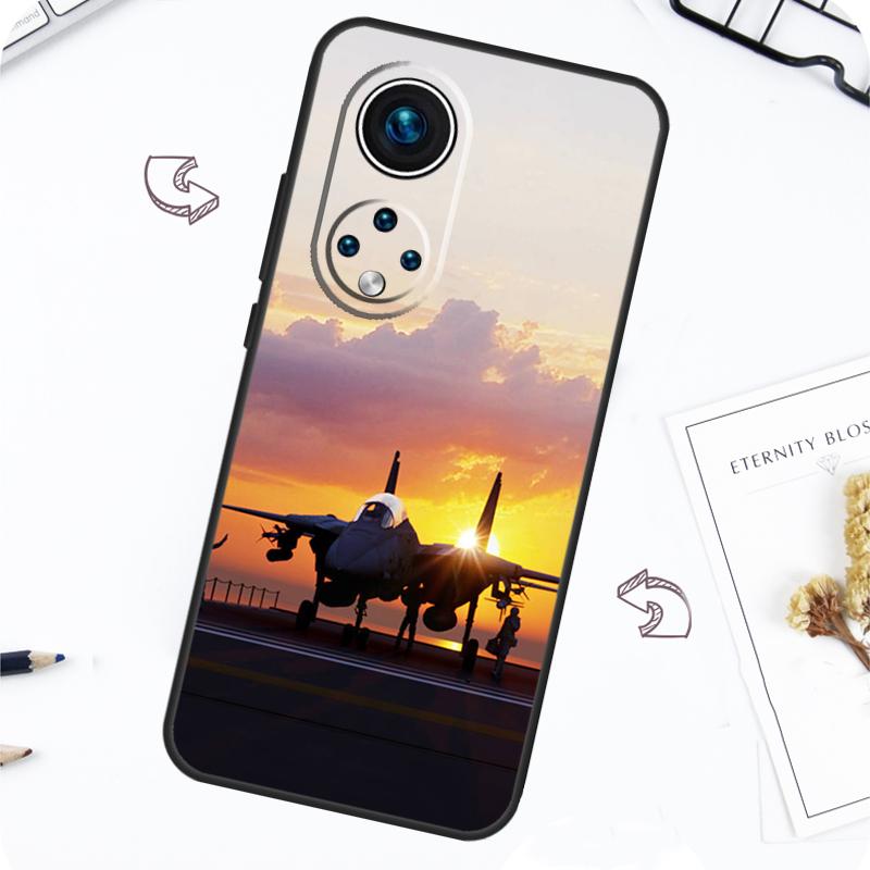 F14 Tomcat Fighter Case For Honor Magic 7 Pro 5 6 Lite Honor 200 Pro 50 70 90 X8b X9a X8a X8 X9 X9c X9b Cover