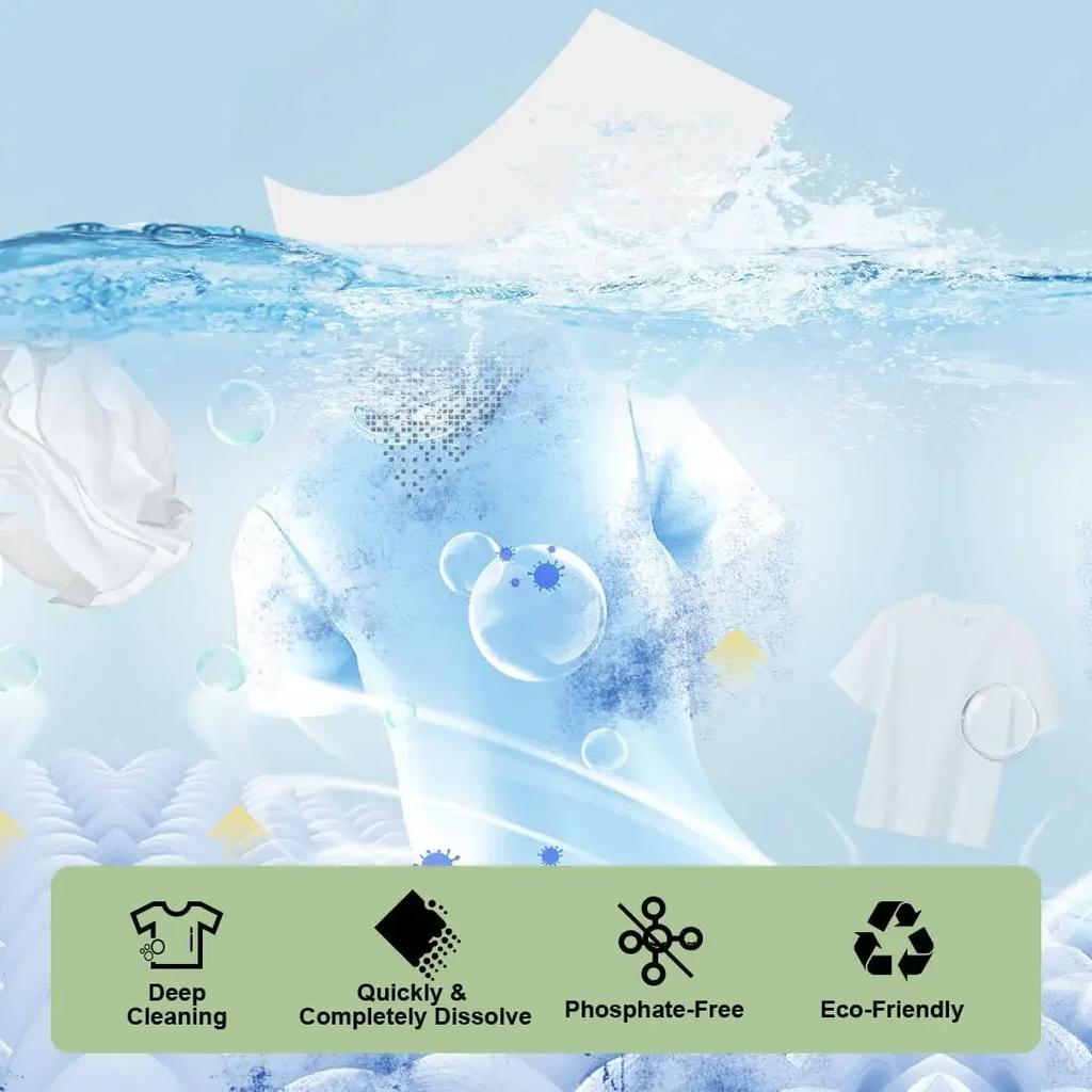 100/10Pcs Laundry Tablets Cleaning Clothing Laundry Soap Concentrated Washing Powder Detergent for Washing Machines