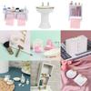 Dollhouse Miniature Hand Sink Shaver Set Brush Razor Towel Makeup Rack Bath Bathroom Model Decor Furniture Accessories 1 12 Kid Friendly Entertaining