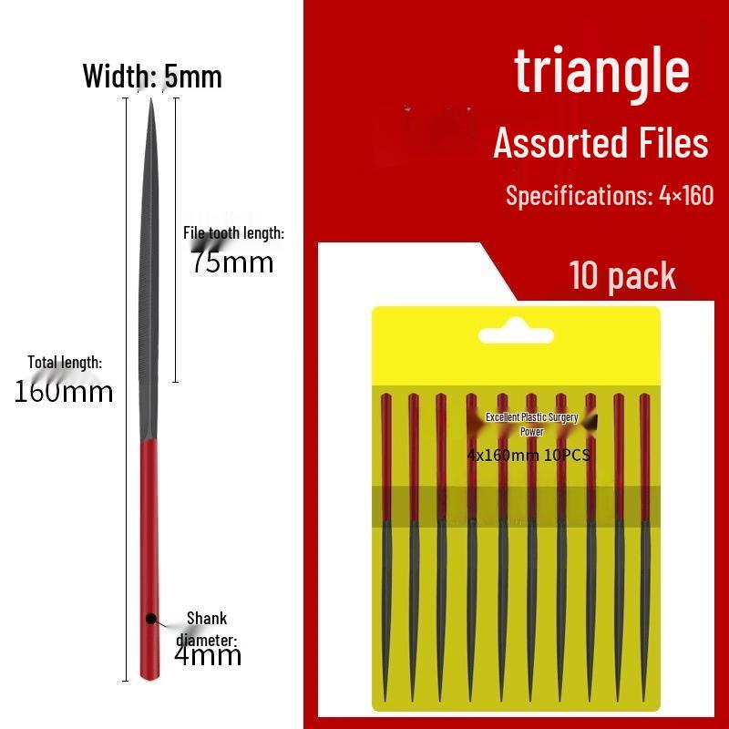 Medium Triangular File Set