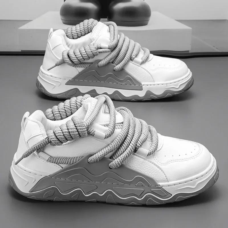 Originala Designermäns Sneakers Mode Utomhus Fritidssko Koreansk Version Street Skateboard Skor för Män Plattform Tenisskor