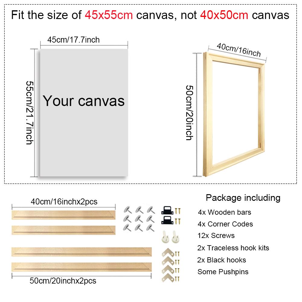 25x35 30x40cm Natural Wooden Picture Frame For Wall Canvas Frame Diamond Painting Frame Picture Poster Wall Frame Home Decor