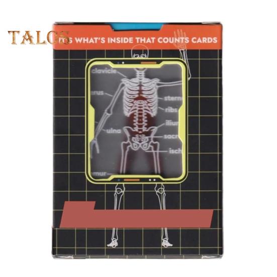 

Колода тела Модель скелета Игральные карты Прозрачное 3D Изображение анатомии человека Карты для покера Образовательный подарок для коллекционеров карт Студенты 1 Set