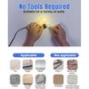 LZC Hooks for Outdoor String Lights Clips: 20 Pack Large Clear Rectangle Outdoor Light Clips Waterproof Adhesive Strips - Heavy Duty Outside Hanging