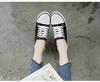 New Women's Height-Enhancing Canvas Slippers: Round Toe, Lace-Up, Thick-Soled Casual Shoes for Spring & Summer