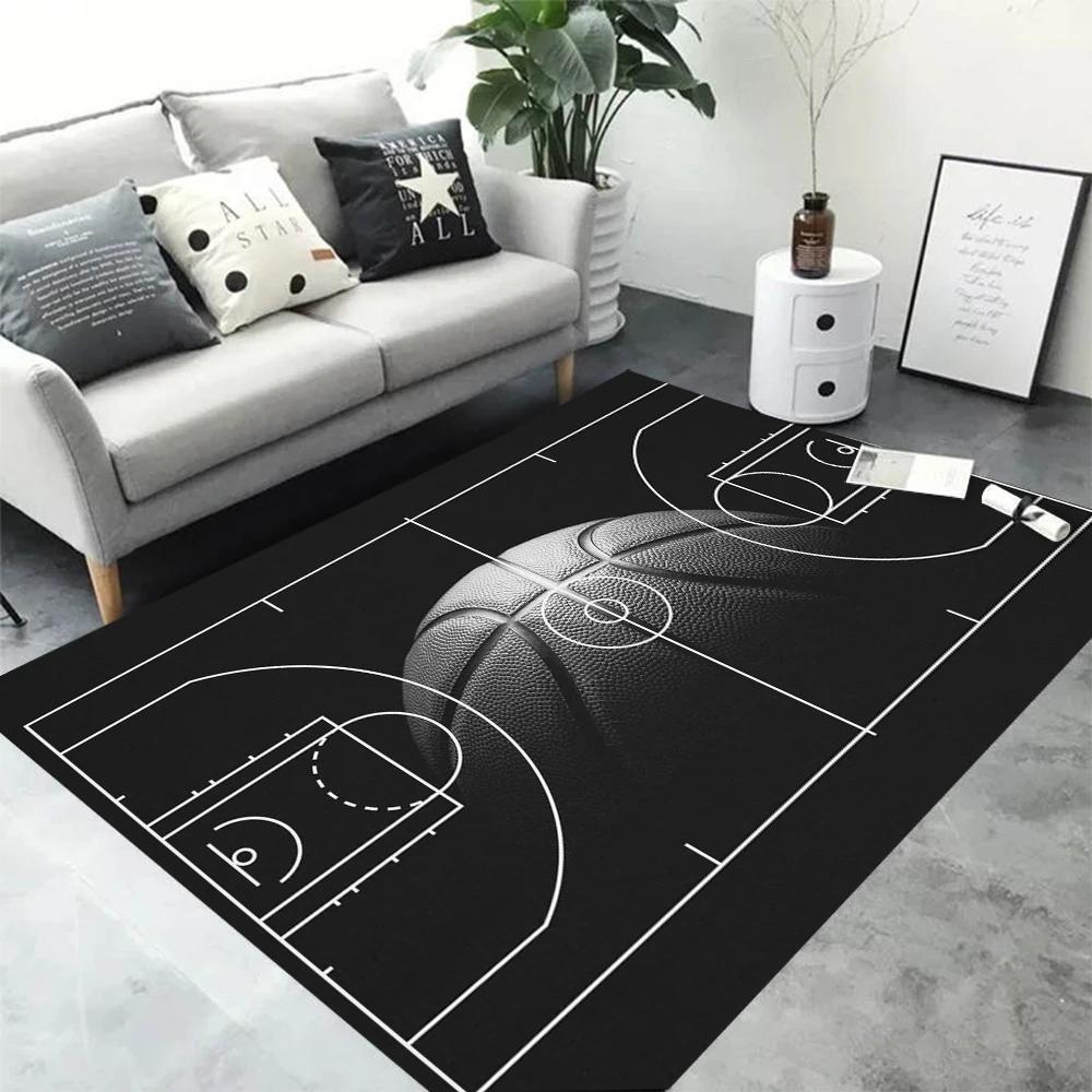 Sports  BASKETBALL Football Field Carpet for Living Room Home Decor Children's Play Anti-slip Area Rugs Bedroom Foot Pad