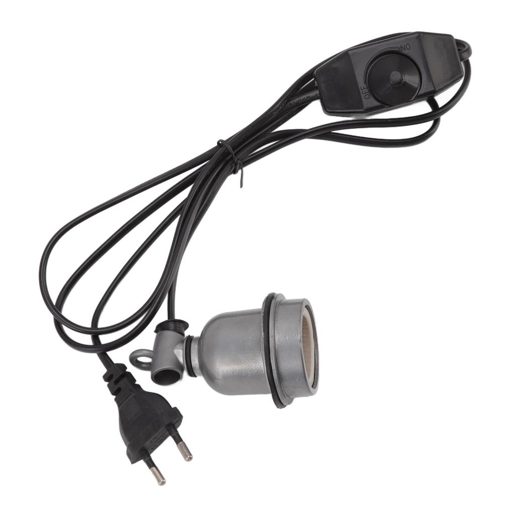 Gniazdo lampy grzewczej E27 Obudowa ze stopu Standardowy uchwyt żarówki grzewczej dla zwierząt domowych dla lampy dla gadów i żółwi