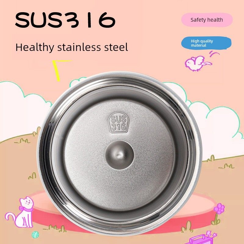 Large-Capacity Thermos Cup for Women 2025 New Coffee Cup Kidsren's Straw Cup Student School Double Drinking Cup