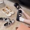 Mary Jane 2025 Frühling Französische Tanzschuhe Süßes Ballett Neue Damenschuhe Lässige Plateau Zwei Tragearten Leichter Mund Einzelne Schuhe Damen