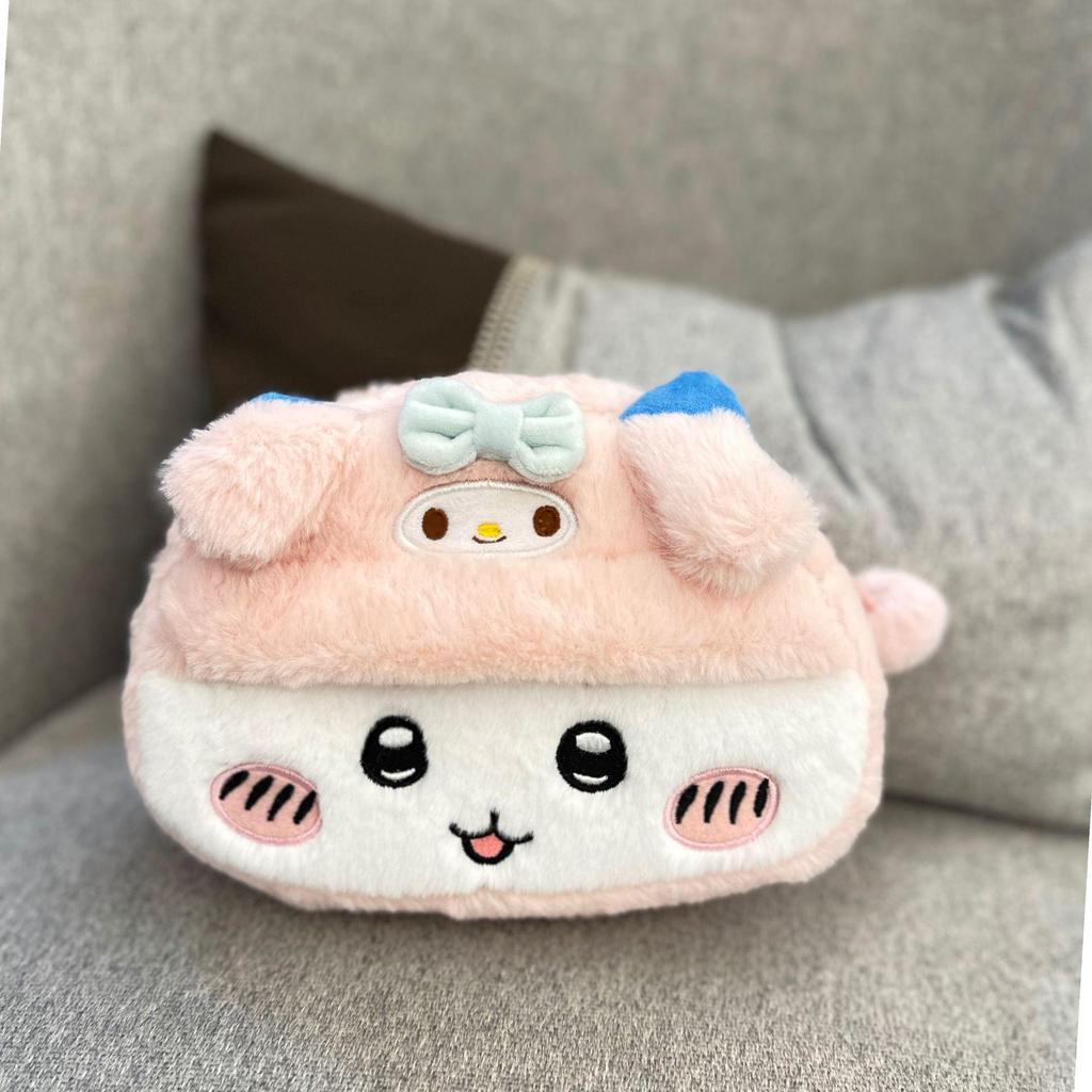 Chiikawa Cartoon Usagi Hachi Ji'i Plush Pencil Case - Cute, Large Capacity Storage