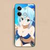 Konosuba Aqua Matte TPU Mobile Phone Case for Xiaomi Redmi 15 14 13 12 A5 3 2 1 C Plus 4G 5G Colorful Printing Cover