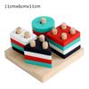 Montessori Wooden Rattles For Baby Crib Toys Baby Rattle Educational Musical Wooden Toys Children Development Games Wood Puzzles