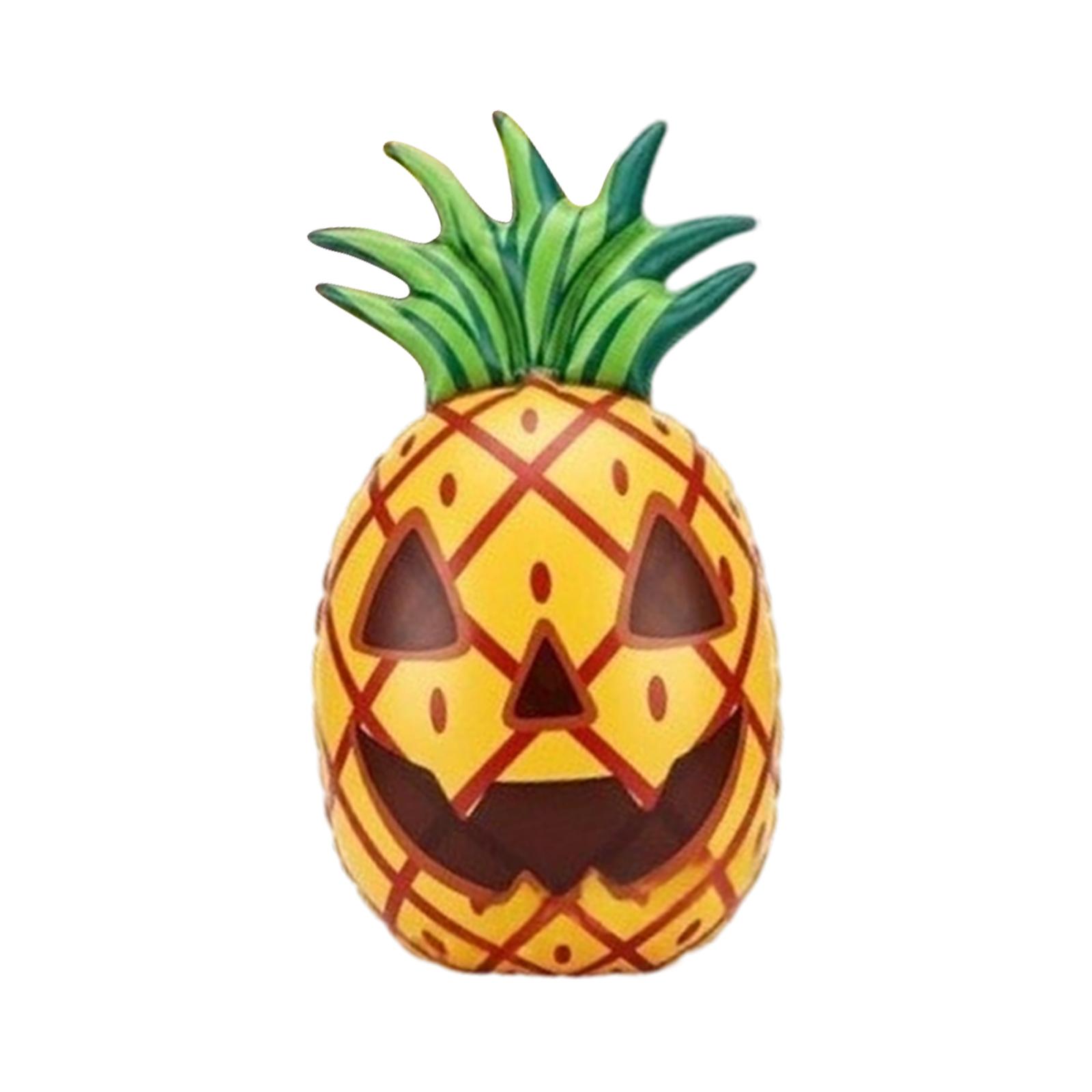 Inflatable Pineapple Shaped Halloween Decoration with Skull Face Design Durable PVC Material for Indoor Outdoor Use Suitable for Parties Events one size