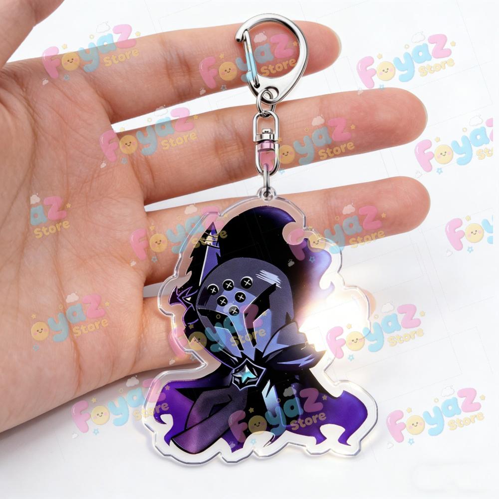 Cookie Run Keychains White Lily Cookie and Silent Salt Cookie Keyrings Jewelry Manga Game Fans Gifts
