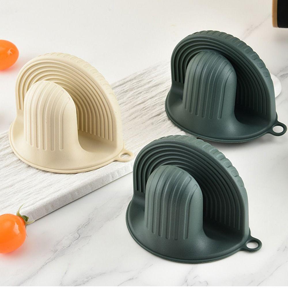 Non Slip Kitchen Pinch Mittens Thickened Baking Gloves Soft Silicone Oven Mitts  Baking