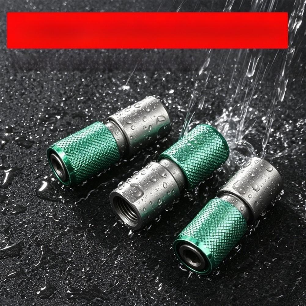 1pcs Green Power Tool Adapter Head For Drill Angle Grinder To Screwdriver Quick Lock Hex Shank Conversion Set
