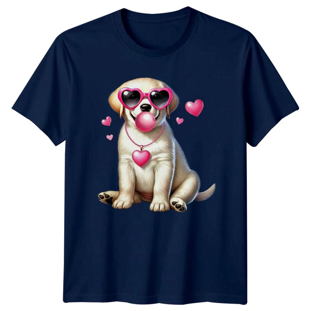 Puppy Heart Sunglasses Dogs Animals Unisexs TShirt Unisexs Tee Graphic Unisex