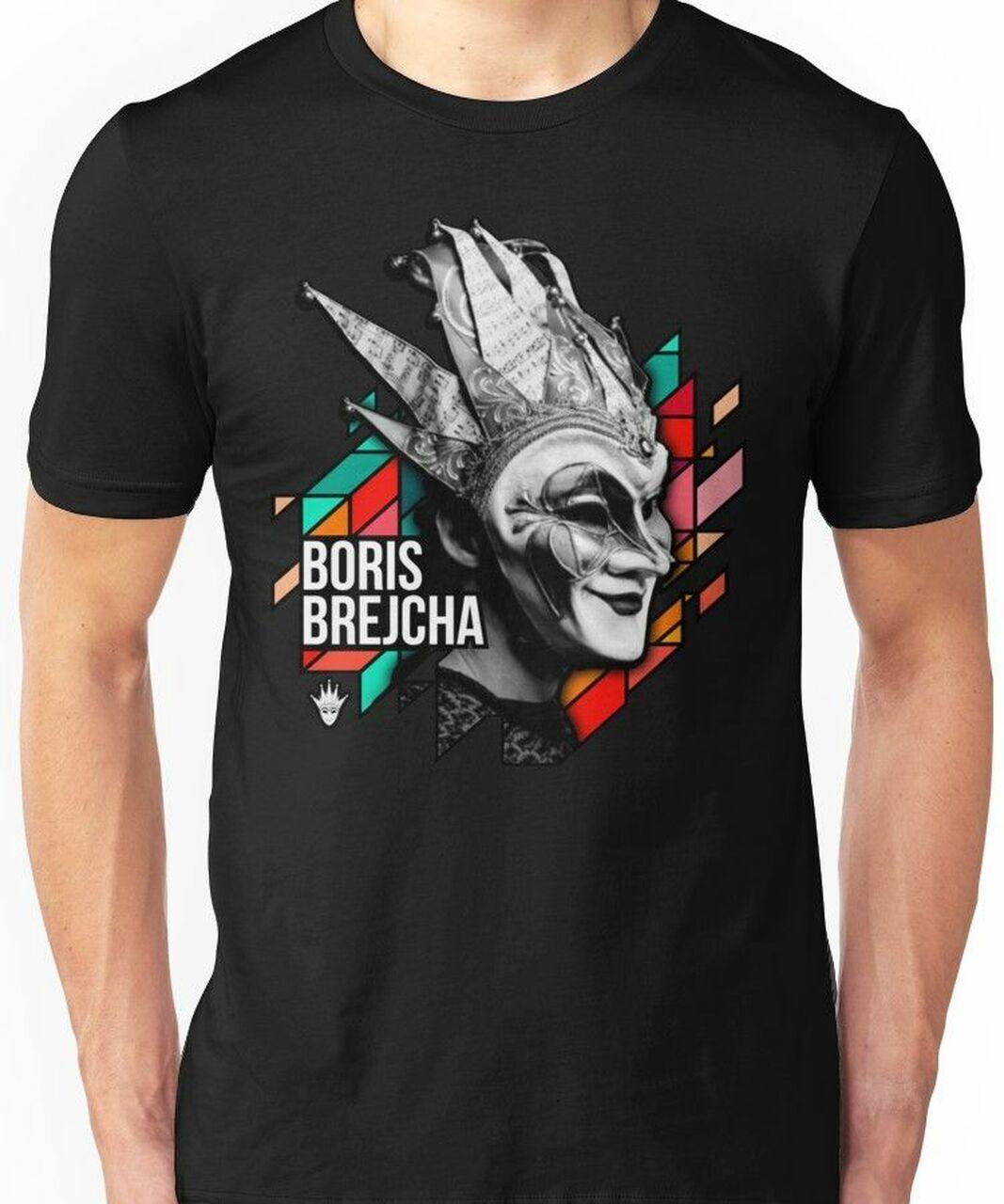 

Борис Брейча Маска Футболка Dj High Tech T Men Creativity Crewneck Loose Leisure Полиэстер Футболка Черный Шик Летняя Одежда