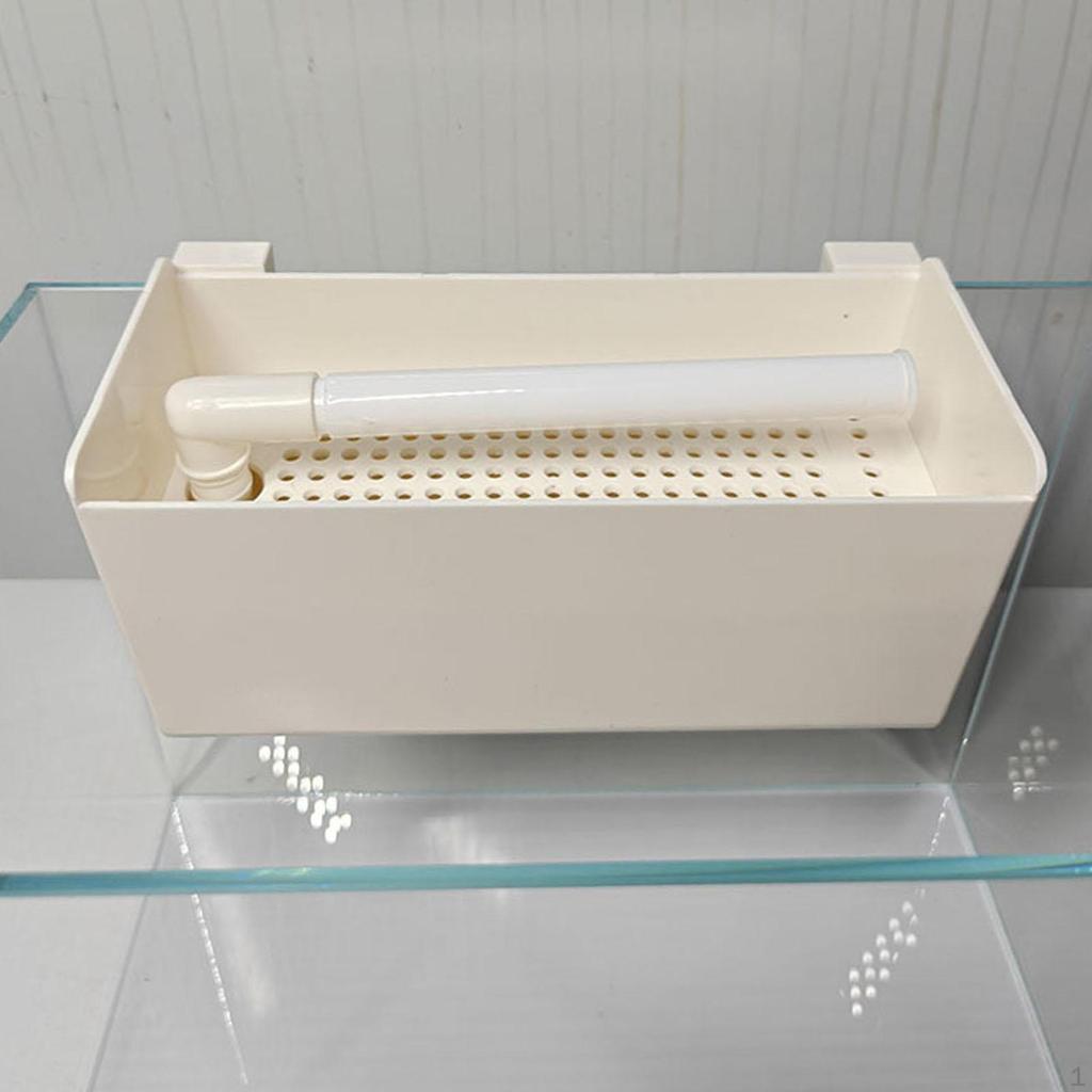 Aquarium Filter Box for Small Fish Tanks Top Mounted External Practical Increase Water Flow Drip