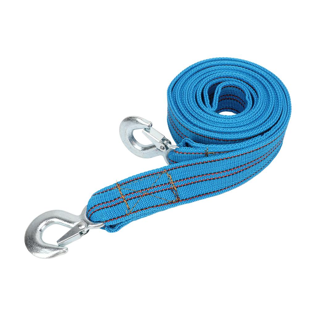 Tow Strap with Hook 13ft Length 5 Ton Load High Strength Nylon for Automobile SUV RV Trailer ATV