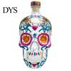 3D Skull Glass Bottle Shape Whiskey Decanter, 350ml Liquor with Stopper, Bourbon Storage Gothic Home Bar Decor, Unique Gift for Men Centerpiece