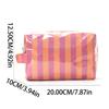 Striped Toiletry Bag Women's Travel Cosmetic Storage Bag Portable Casual Makeup Organizer for Business Trip