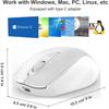 Drahtlose Maus 2,4G Bluetooth Ergonomische Optische PC Laptop Schnurlose Mäuse für Windows Computer Büro