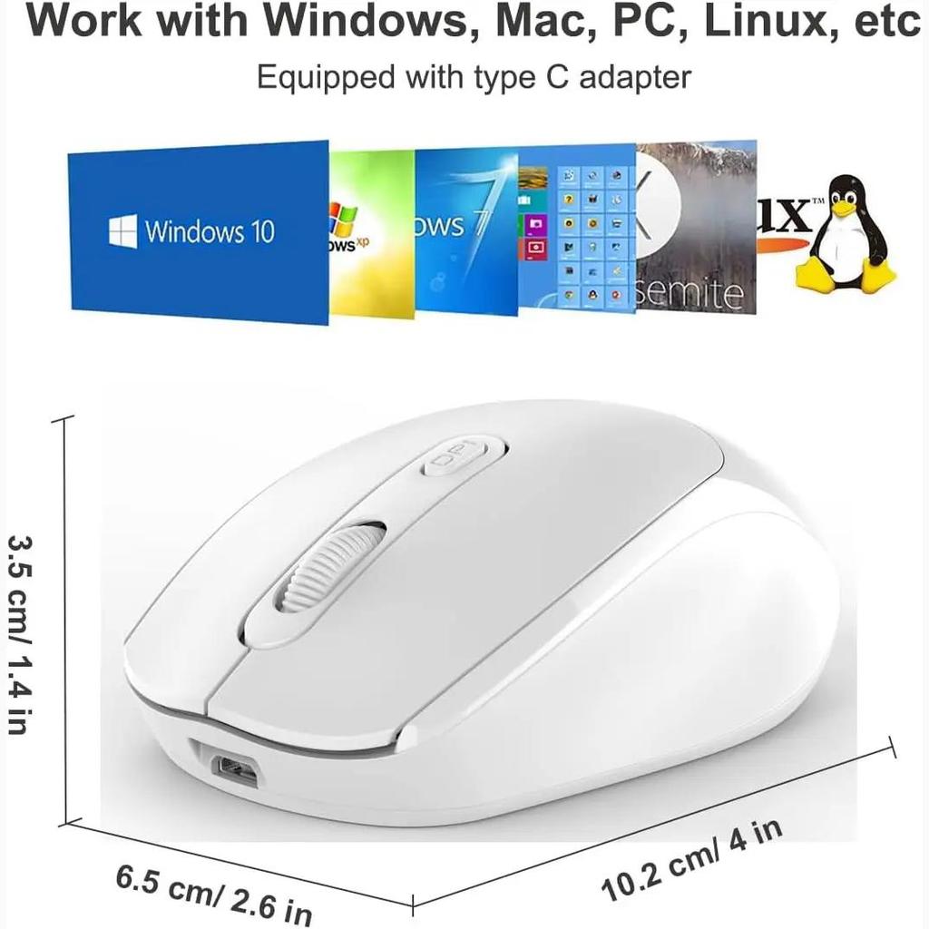 Drahtlose Maus 2,4G Bluetooth Ergonomische Optische PC Laptop Schnurlose Mäuse für Windows Computer Büro