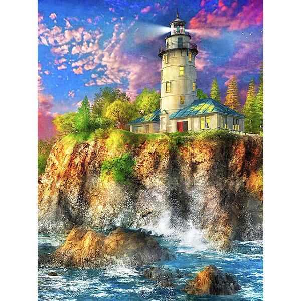 Diy Diamond Painting Lighthouse Cross Stitch Scenery Diamond Embroidery Seaside 5D Full Square Rhinestones Mosaic Kit Home Decor