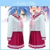 Stylish Japanese Sailor Uniform Set For Girls With Comfortable Fabric And Pleated Skirt