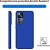 Coque de protection - E.F.Connection - pour Xiaomi 12T Pro - Souple - Silicone - Ultra Slim Bleu - avec 2 Verres Trempés