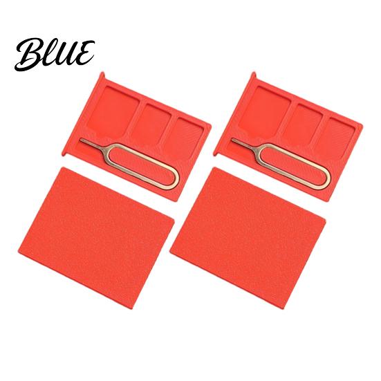 Mobile Phone Accessory Storage Box 3D One-Piece Printed Case 2Pcs SIM Card Multi-slot Case Holder Portable Compact Memory