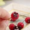 20pcs Small Christmas With Cherry Stamen Red Vegetable Artificial Fruit Wedding Decoration Fake Pomegranate Simulation Berries