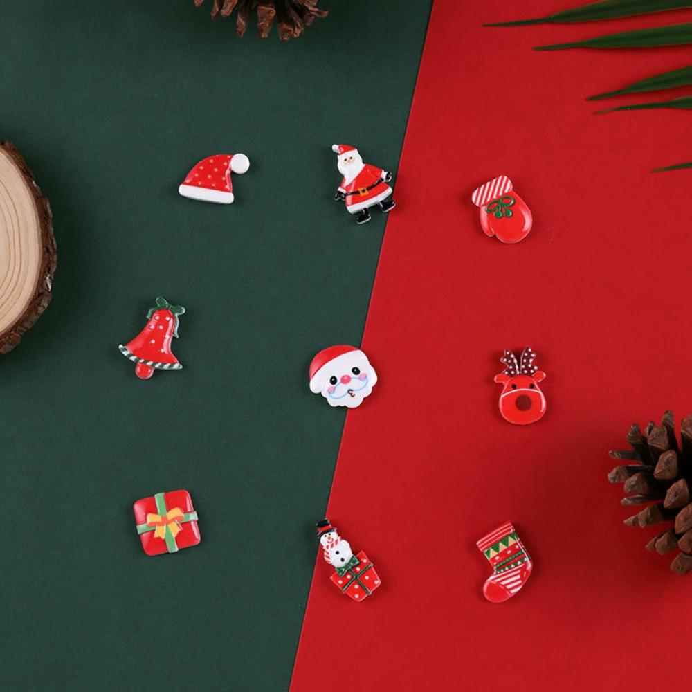 New Christmas Material Small Elderly Deer Resin Patch DIY Hair Accessories Clothing Decoration Materials