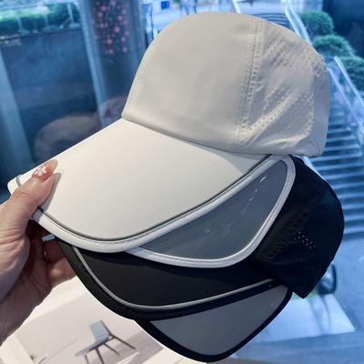 Portable Wide Brim Baseball Hat Quick Dry Sunscreen Sun Hats Retractable Anti-UV Fishing Hat Unisex