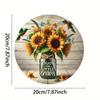Flat 2D Metal Sign Board Hanging Decorative Wall Art 20x20cm