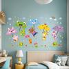 Cartoon Animal Wall Sticker Music Party Plane Balloon Decor Kids Room Nursery Vinyl Removable Decals