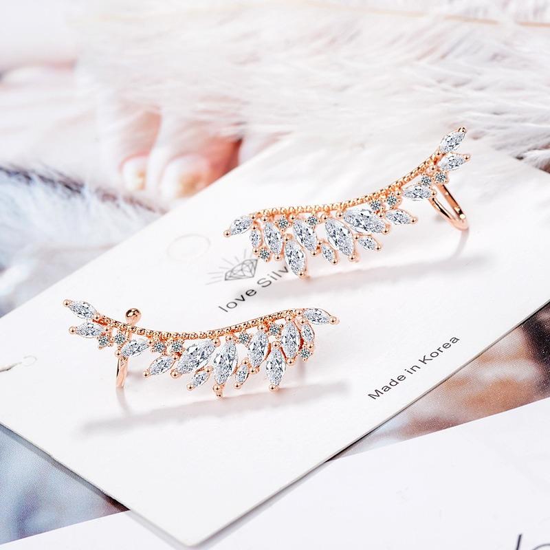 

Женские серьги из медного сплава с цирконом Lindon - Серьги-подвески в подарок на свадебную вечеринку