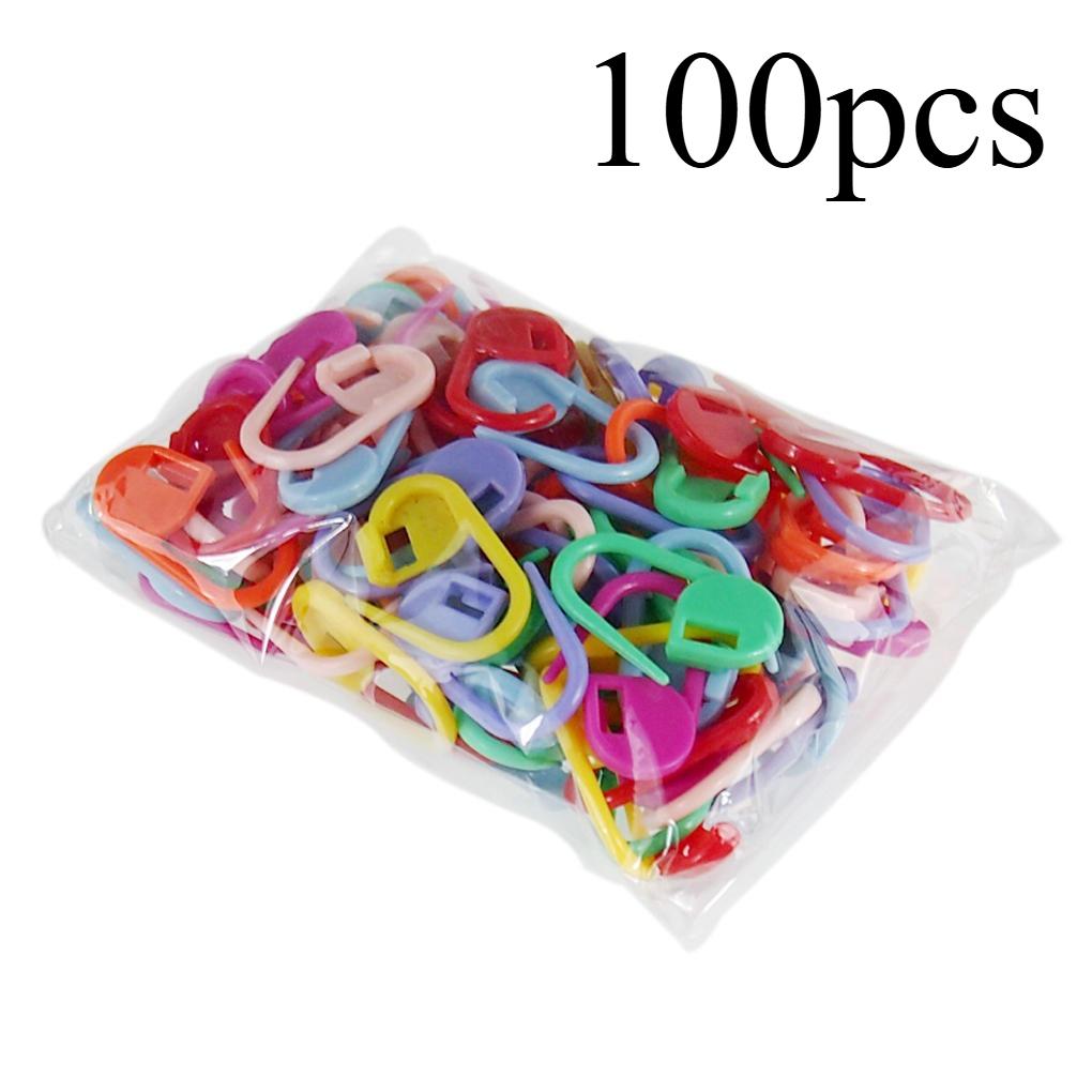 100pcs Colored Plastic Marking Buckle, Hand Woven Yarn Special Pin, Anti Slip Buckle, Counting Pin Small Buckle