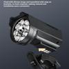 1 Set Luce Anteriore LED per Bici Tipo-C Ricaricabile Lampada per Bici Luci Ultraleggere per Manubrio Torcia per Ciclismo Impermeabile Faro