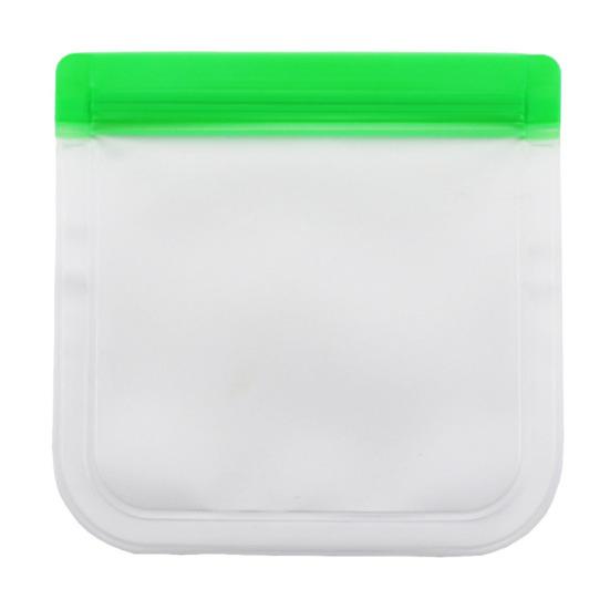 Reusable Transparent Fresh-keeping Bag Double Zipper Sealed Bag Leakproof Sandwich Bag Washable Food Storage Container