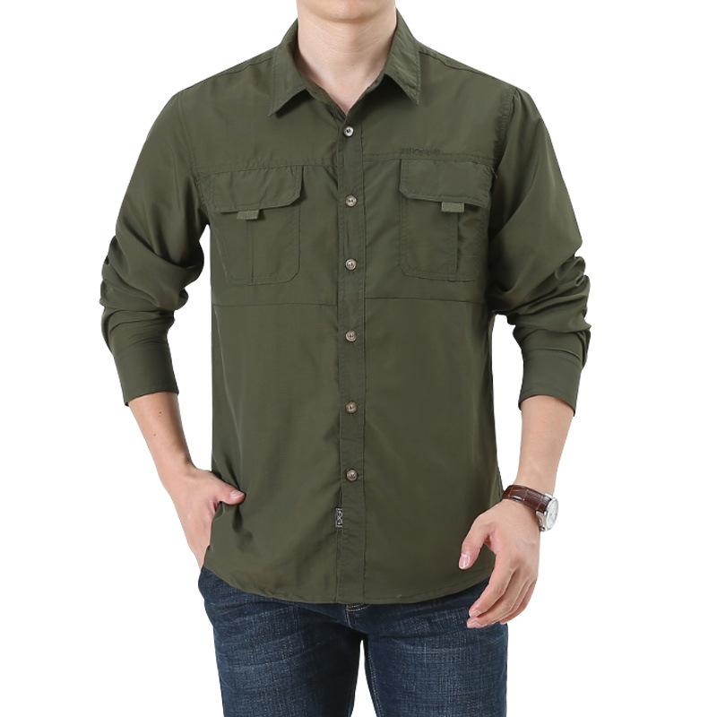 Long-sleeved Shirt Men's Spring and Summer Outdoor Shirt Quick-drying Clothes