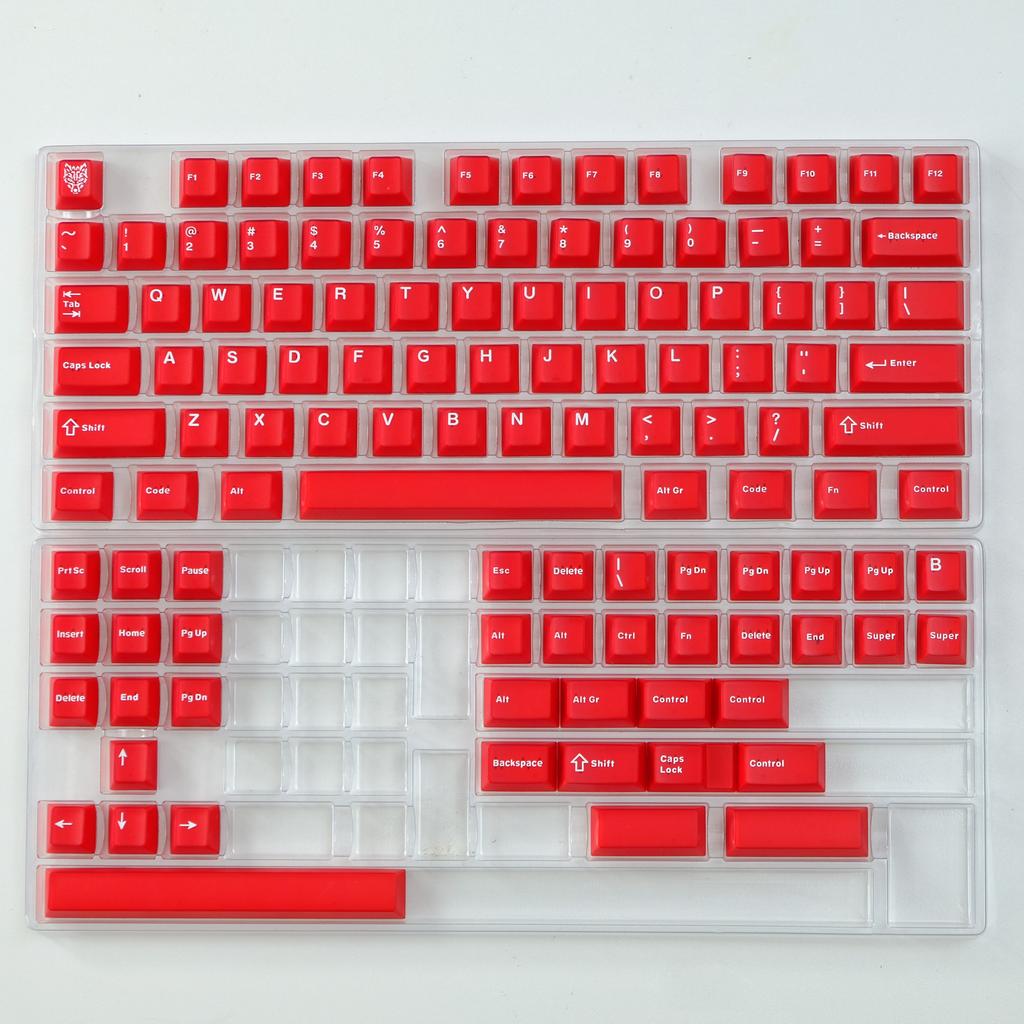 114 Key Ink Orange Custom Semi Transparent Double Shot Key Caps Cherry Profile Translucent ABS Keycaps for MX Switches Keyboard