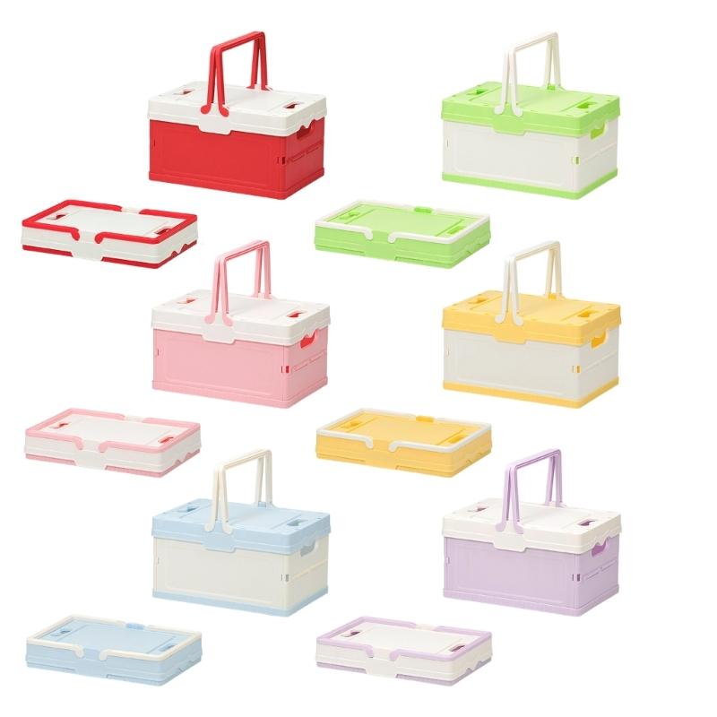 Waterproof Folding Container with Lid for Camping Home Use Outdoor Gear Storage Organiser for Small Spaces