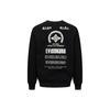 AW23 Multi-Element Letter Print Crew Neck Long Sleeve Pullover Loose Hoodie Men Hoodies Black 2EAGNM3SW5163RXFL