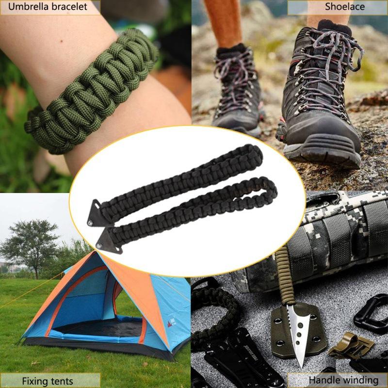 1Pc Outdoor Paracord Hand Chainsaw Garden Logging Chainsaw Portable Folding Chainsaw Outdoor Survival Line Saw